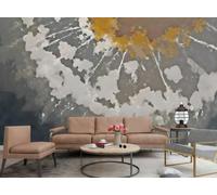 rskjdghshd Dipinto a mano con inchiostro lavato, raffigurante un paesaggio con trama di tarassaco, per parete di sfondo del divano della TV, camera da letto, soggiorno e studio; 3D; 350x245 cm