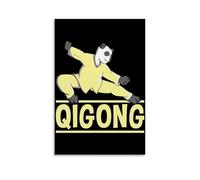 Rsliokal Póster de Qigong Tai Chi Qi Gong en lienzo, pintura artística para decoración de pared, oficina, hogar, bar, estética, 20 x 30 cm