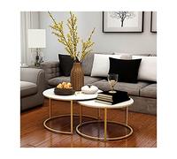 Rsmmpqa Mesa de comedor redonda pequeña mesa de oficina mesa de centro mesa de reunión para cocina, sala de estar, mesa redonda impermeable de escritorio (color: 3, tamaño: 1) (3 1)