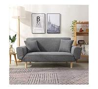 Rsmmpqa Sofá cama plegable nórdico de alta gama, fácil de montar, sofá cama para dormitorios (color: A) (A)