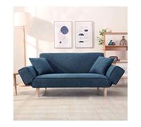 Rsmmpqa Sofá cama plegable nórdico de gama alta, sofá de fácil montaje, sofá cama para dormitorios (color: A) (C)