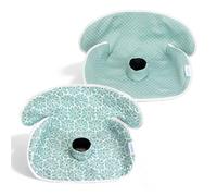RsoTone Paquete de 2 almohadillas impermeables para asiento de coche, protector de asiento de coche, impermeable, para evitar orinar, a prueba de fugas y lavable (flor verde)