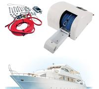 RSPPPJQ Cabrestante de Ancla eléctrico for Barco,cabrestante de Ancla eléctrico de 12V con Control Remoto,Kit de molinete for Barco de Agua Salada,for Barco de 24 pies