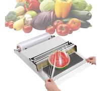 RSPPPJQ Envolvedora Manual de 18 pulgadas/450 mm, máquina de envasado con Film Transparente, envolvedora de 5 Niveles de Temperatura for Frutas, Verduras, Carnes y mariscos.