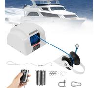 RSPPPJQ Kit de molinete de Ancla de Agua Salada Marina,cabrestante de Ancla eléctrico de 45 Libras con Control Remoto y 100 pies de Cuerda de Anclaje preenrollada for lanchas rápidas, Anclas de moza