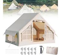 RSPPPJQ Tiendas de campaña inflables for Acampar, Tienda de campaña Grande con Bomba Manual, Tienda de campaña for 4 Estaciones, Tela Oxford Impermeable, for Acampar for Adultos de 4 a 6 Personas