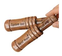 RSQGT Reclamo de Pato de Madera Personalizado - Silbato Grabado para Cazadores, Papá, Esposo o Él (Silbato para Patos Personalizado)