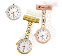 RSQGT Reloj de Enfermera Personalizado - Reloj de Bolsillo con Nombre y Foto para Enfermeras - Colgante y Broche Unisex para Profesionales Sanitarios (Formulario de enfermería Personalizado)