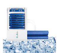 RSQQL Almohadilla de colchón de refrigeración por Agua eléctrica de 8 W | Tanque de 1,7 L y botón de interruptor físico, 4 velocidades de viento ajustables(Single)