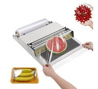 RSQQL Máquina for Envolver Alimentos de 450 mm,envolvedora Manual con Film Transparente, envasadora de Alimentos con Film Transparente for Frutas,Verduras,Carnes y mariscos,Ideal for Tiendas,mercados