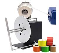 RSQQL Rebobinador automático de Etiquetas,100 mm de Ancho,180 mm de diámetro,rebobinador de Etiquetas bidireccional (núcleos de 1 a 3 Pulgadas),Velocidad de rebobinado Ajustable (0 a 8 Pulgadas/s)