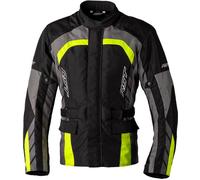 RST Alpha 5 Chaqueta textil de motocicleta, negro-gris-amarillo, tamaño XL para Hombres