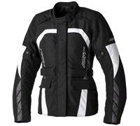 RST Alpha 5 chaqueta textil impermeable para damas, negro-blanco, tamaño XS para Mujer