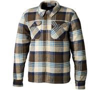 RST Brushed Camisa de moto, azul-marrón, tamaño S para Hombres