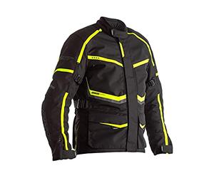 RST Chaqueta de moto Maverick CE para hombre, textil de neon negro EU50