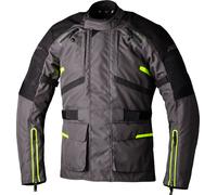 RST Endurance, chaqueta textil impermeable 3XL male Gris Oscuro/Negro/Amarillo Neón
