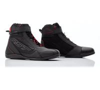 RST Frontier Zapatos de motocicleta para mujer, negro-rojo, tamaño 36