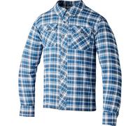 RST Lumberjack Camisa de motocicleta, azul/blanco, Talla M