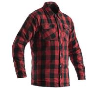 RST Lumberjack Camisa de motocicleta, negro-rojo, tamaño 3XL para Hombres