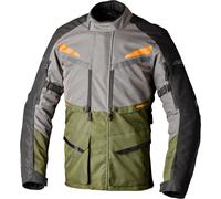 RST Maverick Evo, chaqueta textil impermeable L male Verde Oscuro/Gris/Negro/Naranja