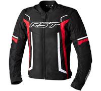 RST Pilot Evo Chaqueta textil de motocicleta, Negro/Blanco/Rojo, Talla 3XL