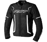 RST Pilot Evo Chaqueta textil de motocicleta, Negro/Blanco, Talla XXL