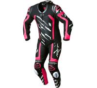 RST Pro Evo Airbag LE, traje de cuero 1pcs. M male Negro/Fucsia Neón/Blanco