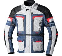 RST Pro Series Adventure-X Chaqueta textil de la motocicleta de las señoras, Azul/Blanco/Rojo, Talla XS