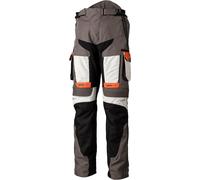 RST Pro Series Adventure-Xtreme Pantalones textiles para motocicleta, gris/naranja, Talla 4XL