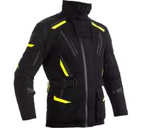 RST Pro Series Pathfinder Chaqueta Texte de motocicleta, negro/amarillo neón, Talla L