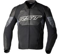 RST Pro Series Supersport-K Chaqueta de cuero para moto, negro-gris, tamaño L para Hombres