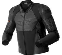 RST Pro Series Supersport-K D3O Chaqueta de cuero de motocicleta perforada, negro, tamaño 52 para Hombres