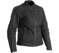 RST Ripley Chaqueta de cuero de la motocicleta de las señoras, negro, tamaño L para Mujer