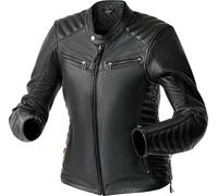 RST Roadster Air D3O Chaqueta de cuero para moto para mujeres, negro, Talla 12
