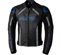 RST S-1, chaqueta de cuero 3XL male Negro/Gris/Azul
