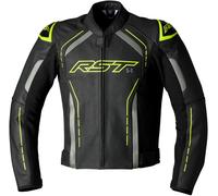 RST S-1, chaqueta de cuero XXL male Negro/Gris/Amarillo Neón