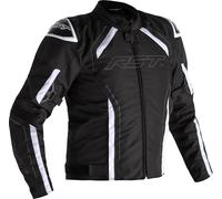 RST S-1 Chaqueta textil de motocicleta, Negro/Blanco, Talla 3XL