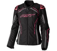 RST S-1 Chaqueta textil de motocicleta para damas, negro-rosa, tamaño L para Hombres
