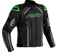 RST S-1, chaqueta textil impermeable M male Negro/Gris/Verde Neón