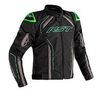 RST S-1 Giacca tessile moto, nero/grigio/verde, L