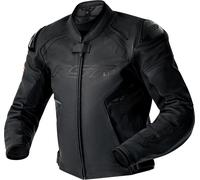 RST S1 D3O Chaqueta de cuero de motocicleta perforada, negro, Talla L
