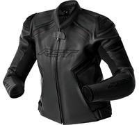 RST S1 D3O Chaqueta de cuero para moto para mujeres, negro, Talla 20