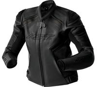 RST S1 D3O, chaqueta de cuero perforada mujer 3XL female Negro