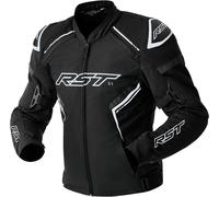 RST S1 D3O Chaqueta Textil de Motocicleta Impermeable, negro-blanco, tamaño 48 para Hombres