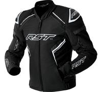 RST S1 D3O Chaqueta Textil de Motocicleta Impermeable, negro-blanco, tamaño 58 para Hombres