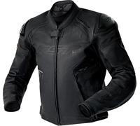 RST S1 D3O Chaqueta de cuero de motocicleta perforada, negro, tamaño 52 para Hombres