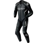 RST S1 D3O Traje de cuero de moto perforado de una sola pieza, negro-blanco, tamaño 52 para Hombres