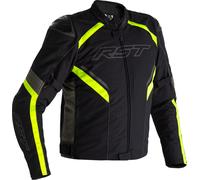 RST Sabre Airbag Chaqueta textil de motocicleta, negro/gris/neón, Talla M