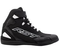 RST Sabre Zapatos de motocicleta, Negro/Blanco, Talla 47