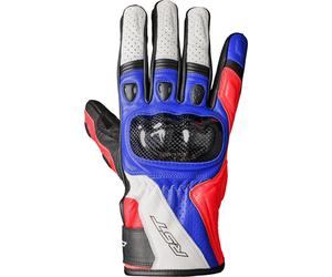 RST Stunt III Guantes de moto, blanco-rojo-azul, tamaño M para Hombres